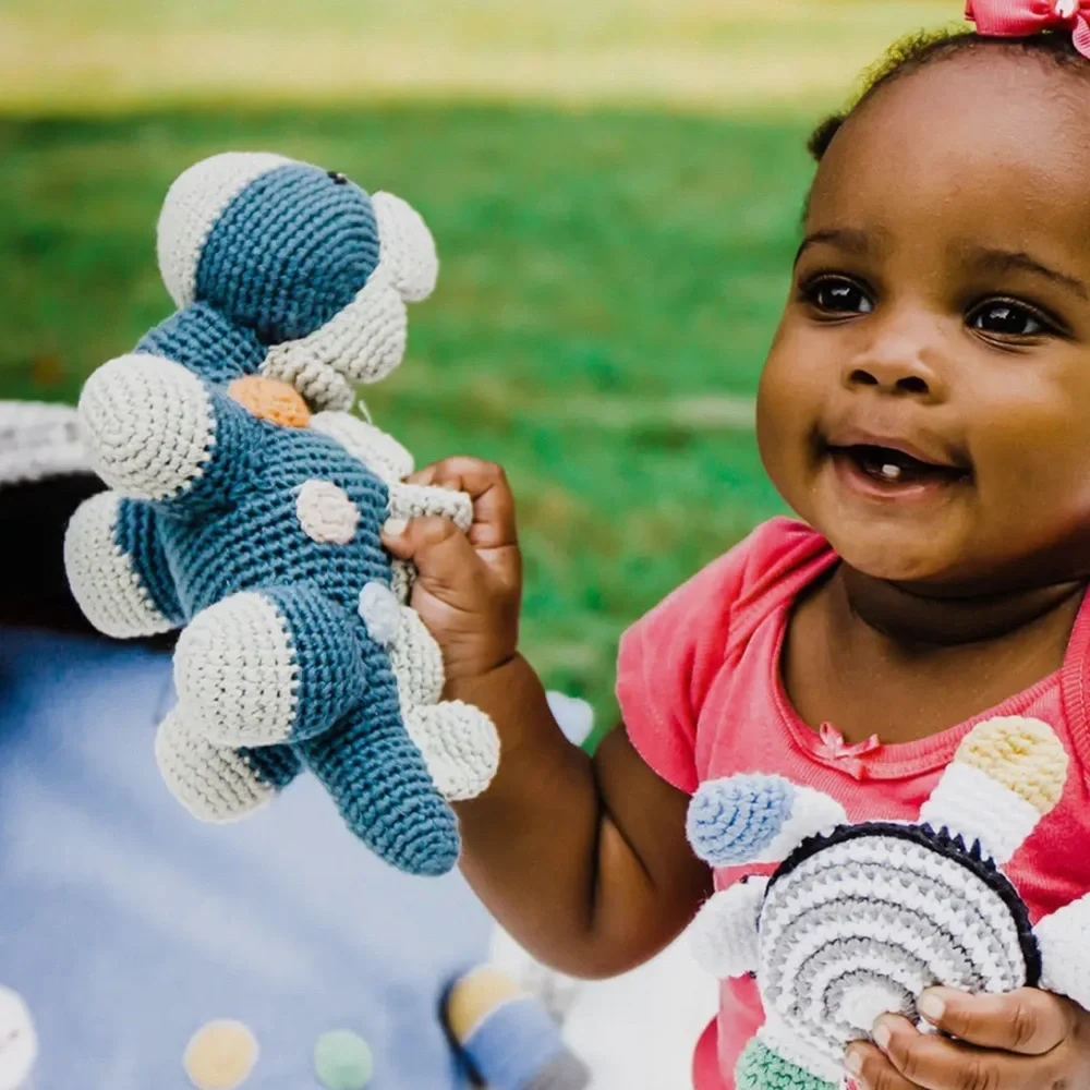 Stegosaurus Plush Dino Rattle - Picture 10 of 16